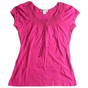 BUGLE BOY FOR HER Pink Shirt Juniors Size M Medium